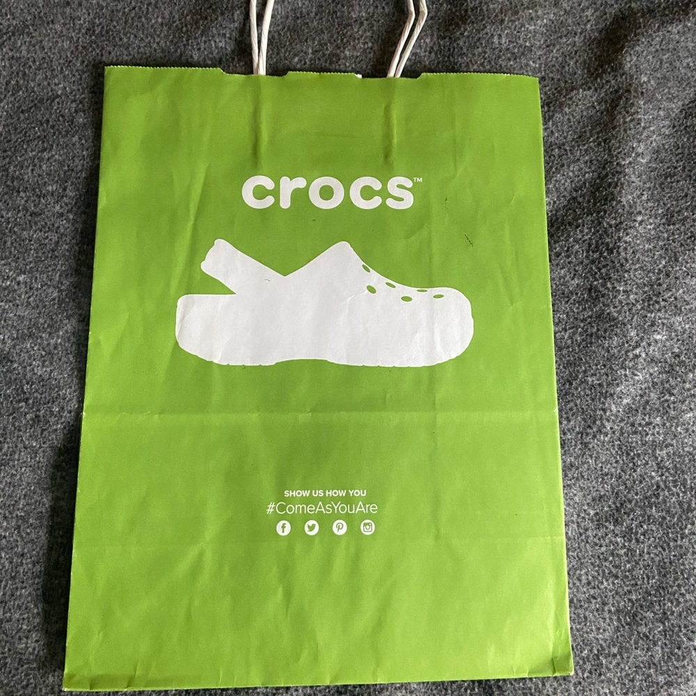 Crocs shopping bag/gift bag